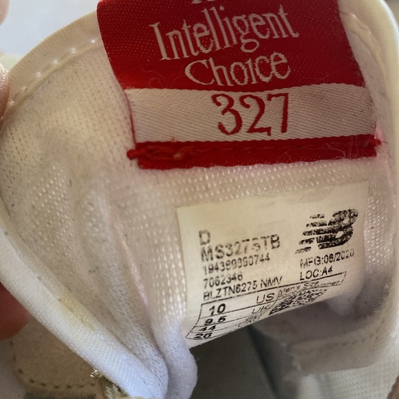 NEW BALANCE MS327STB Turtle Dove Munsell White Sneakers Men’s Size 10 US - Picture 9 of 9